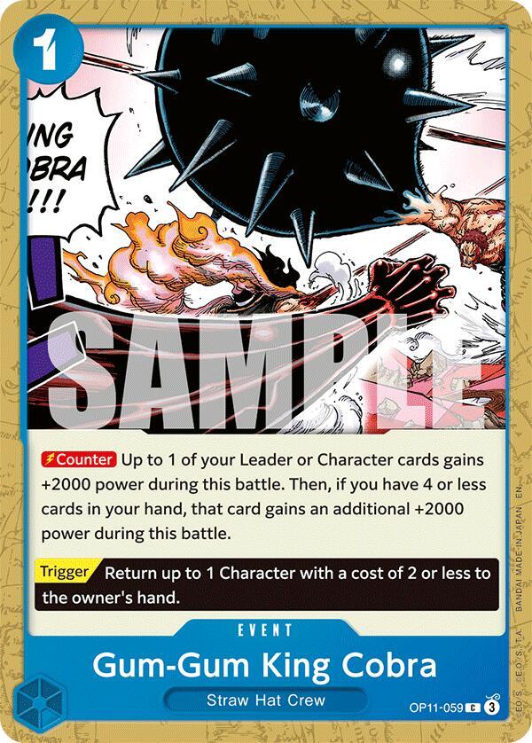 Gum-Gum King Cobra - A Fist of Divine Speed (OP11)